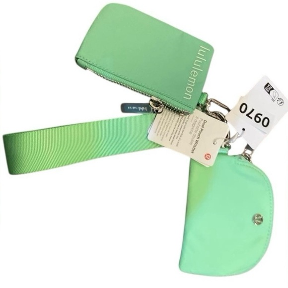 Lululemon Citra Lime Belt Bag and Dual Pouch Wristlet Keychain Bundle Set NWT - Picture 5 of 5